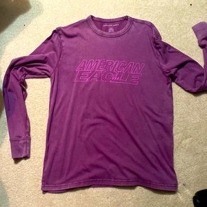 Purple American Eagle long sleeve, Adult Medium